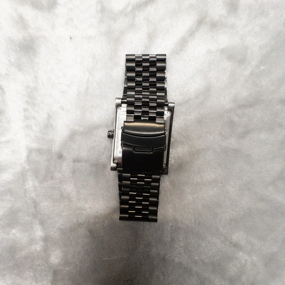 Rockwell Time The Rook 38mm Mens Watch New Band And Battery Grid Pattern Dial